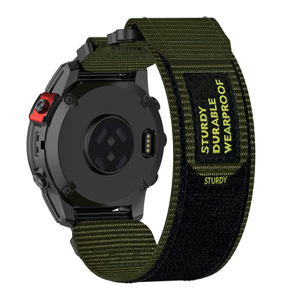 Curea Techsuit W057 para Garmin Watch Fenix / Forerunner Series, 22mm, Verde