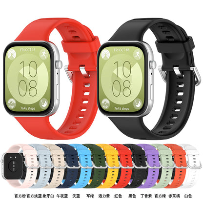 Correia Techsuit W061 para Huawei Watch Fit 4 Pro / Watch Fit 4 / Watch Fit 3, Verde Claro