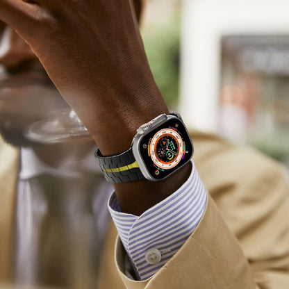 Correia Techsuit W063 para Apple Watch 49mm / 46mm / 45mm / 44mm / 42mm Series, Laranja