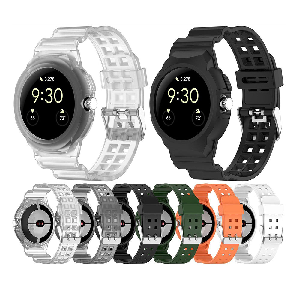 Cinta Techsuit W065 para Google Pixel Watch 3 41mm / Watch 2 / Watch, Preta