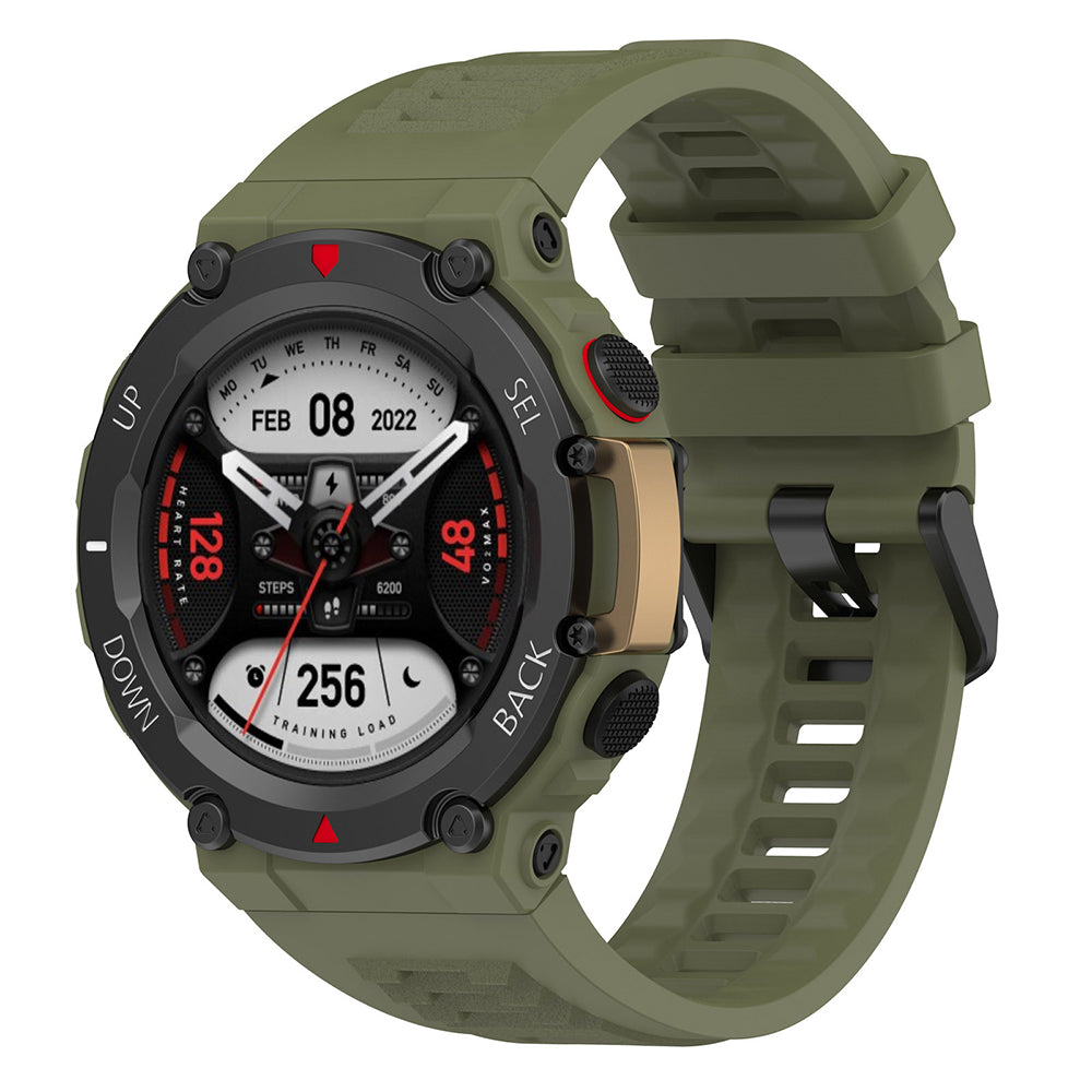 Correia Techsuit W067 para Amazfit T-Rex 2, Verde Escuro