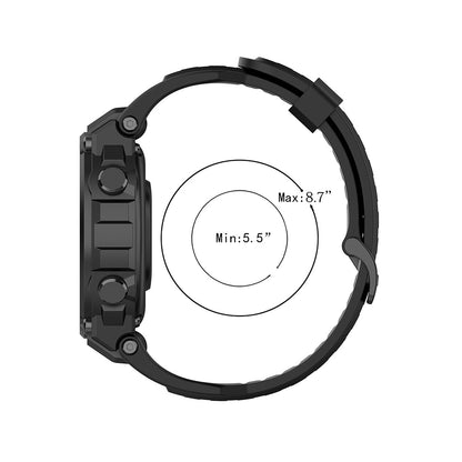Correia Techsuit W067 para Amazfit T-Rex Pro / T-Rex, Preta