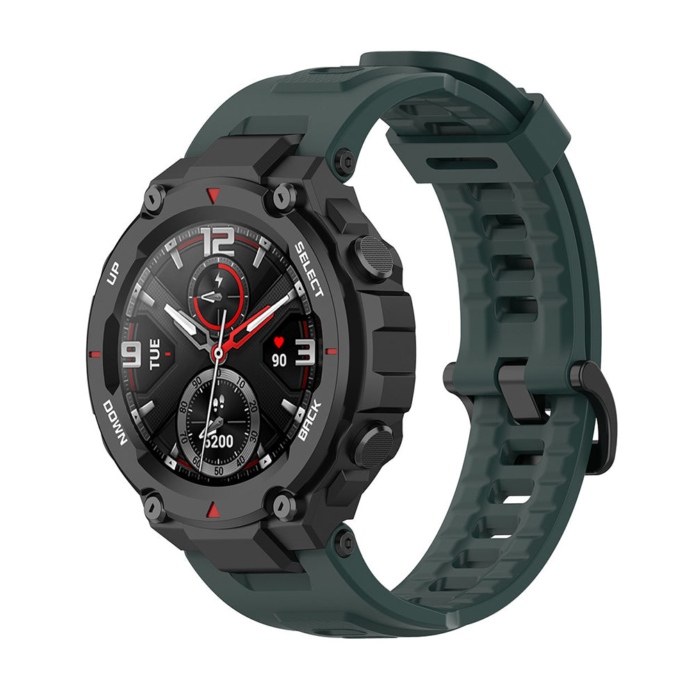 Correia Techsuit W067 para Amazfit T-Rex Pro / T-Rex, Verde Escuro