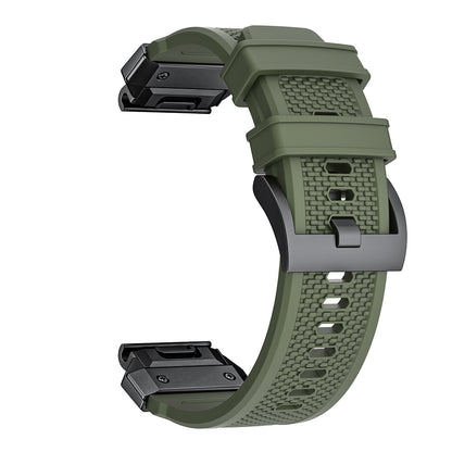 Cinta Techsuit W068 para Garmin Watch Fenix / Forerunner / Approach Series, 22mm, Verde Preta