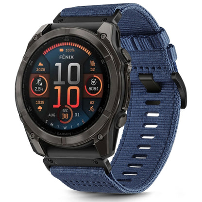 Cinta Techsuit W070 para Garmin Instinct / Approach / Fenix Watch Series, 20mm, Azul-marinho