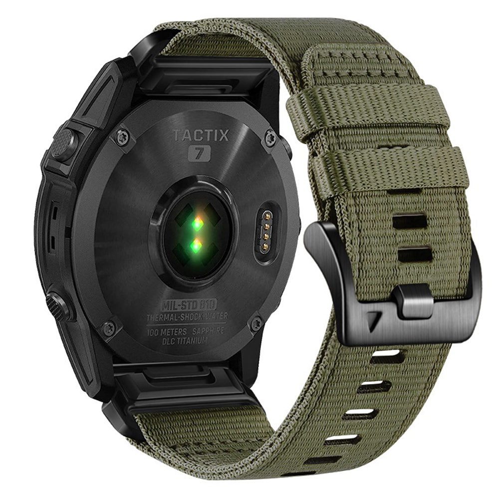 Cinta Techsuit W070 para Garmin Instinct / Approach / Fenix Watch Series, 20mm, Verde Escuro