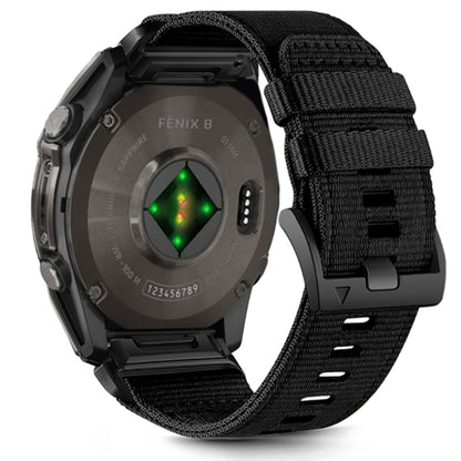Curea Techsuit W070 para Garmin Watch Fenix / Forerunner / Approach Series, 22mm, Preta