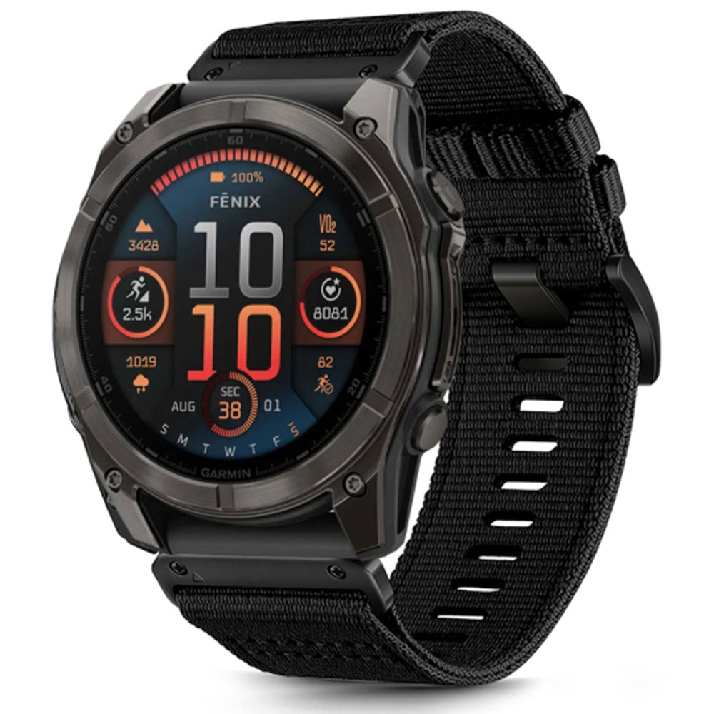 Curea Techsuit W070 para Garmin Watch Fenix / Forerunner / Approach Series, 22mm, Preta