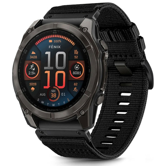 Curea Techsuit W070 para Garmin Watch Fenix / Forerunner / Approach Series, 22mm, Preta