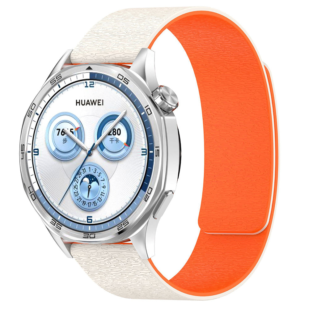 Pulseira Techsuit W074 para Samsung Galaxy Watch Series, 22mm, Bege Laranja