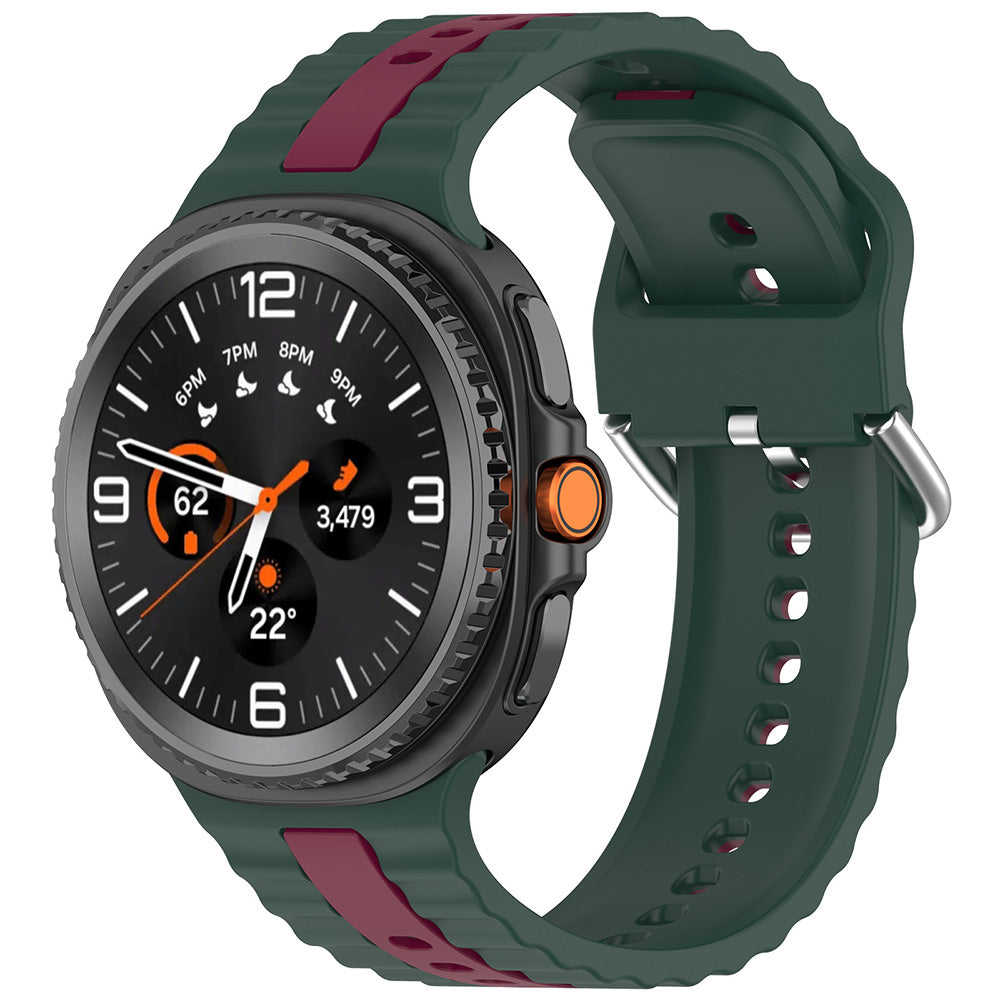 Pulseira Techsuit W078 para Samsung Galaxy Watch 8 Classic / Watch8 44mm / Watch 8 40mm, Verde Escuro