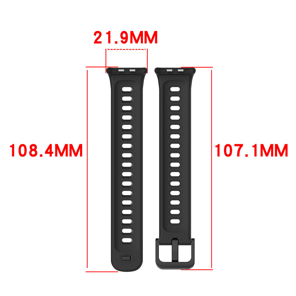 Bracelete Techsuit W081 para Honor Band 11 / 11 Pro, Preta