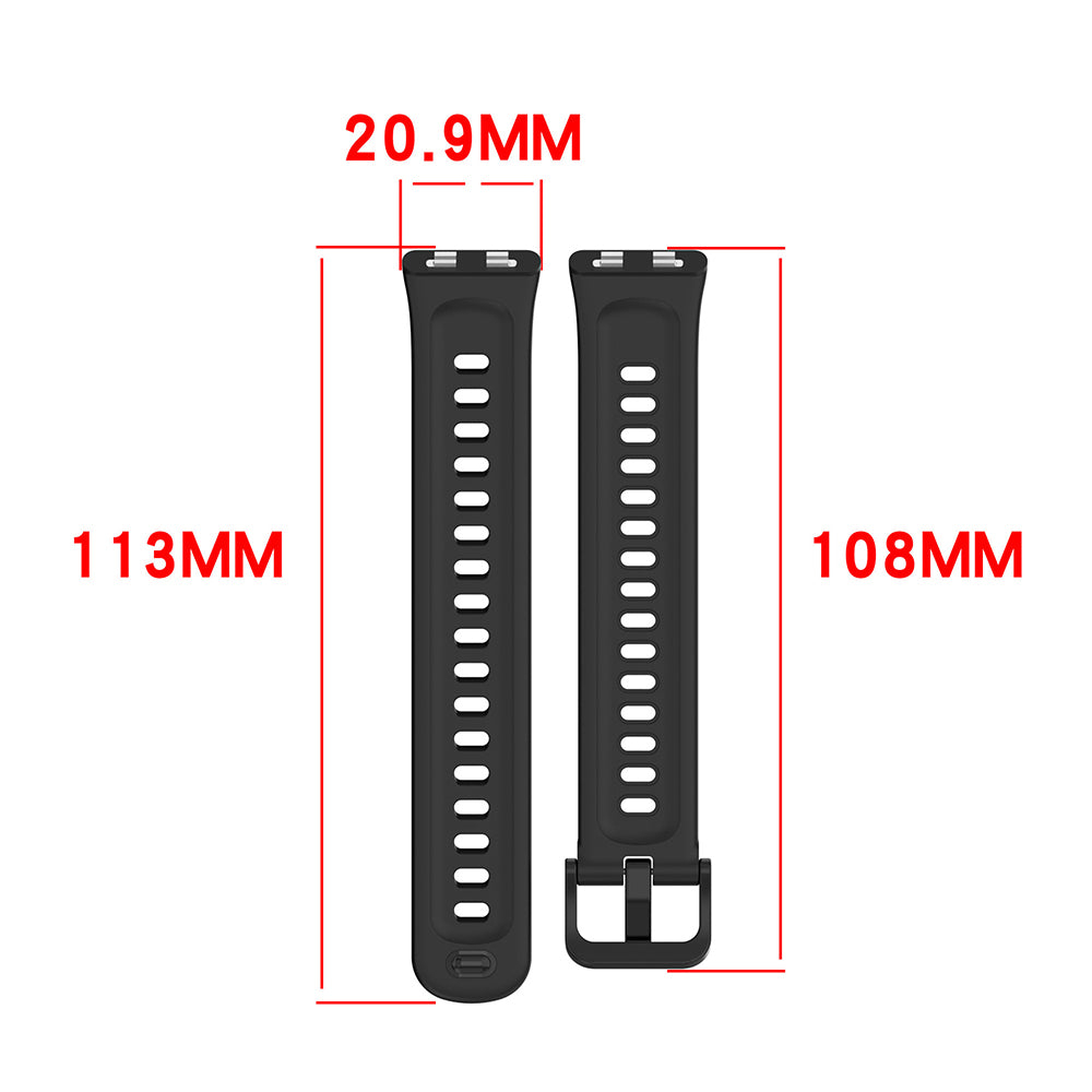 Cinta Techsuit W082 para Huawei Band 11 / 11 Pro, Preta