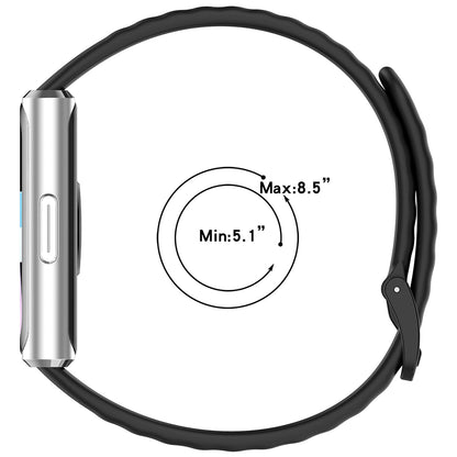 Cinta Techsuit W082 para Huawei Band 11 / 11 Pro, Preta