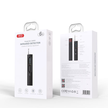 Detector IR dispositivos GSM / microfones ocultos / localizadores GPS XO Design CRP01, Preto