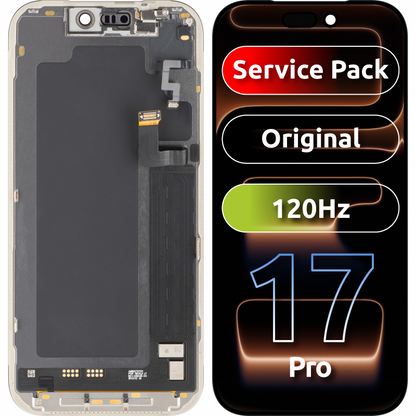 Display com Touchscreen Apple iPhone 17 Pro, com Moldura, Preto, Service Pack 661-56125
