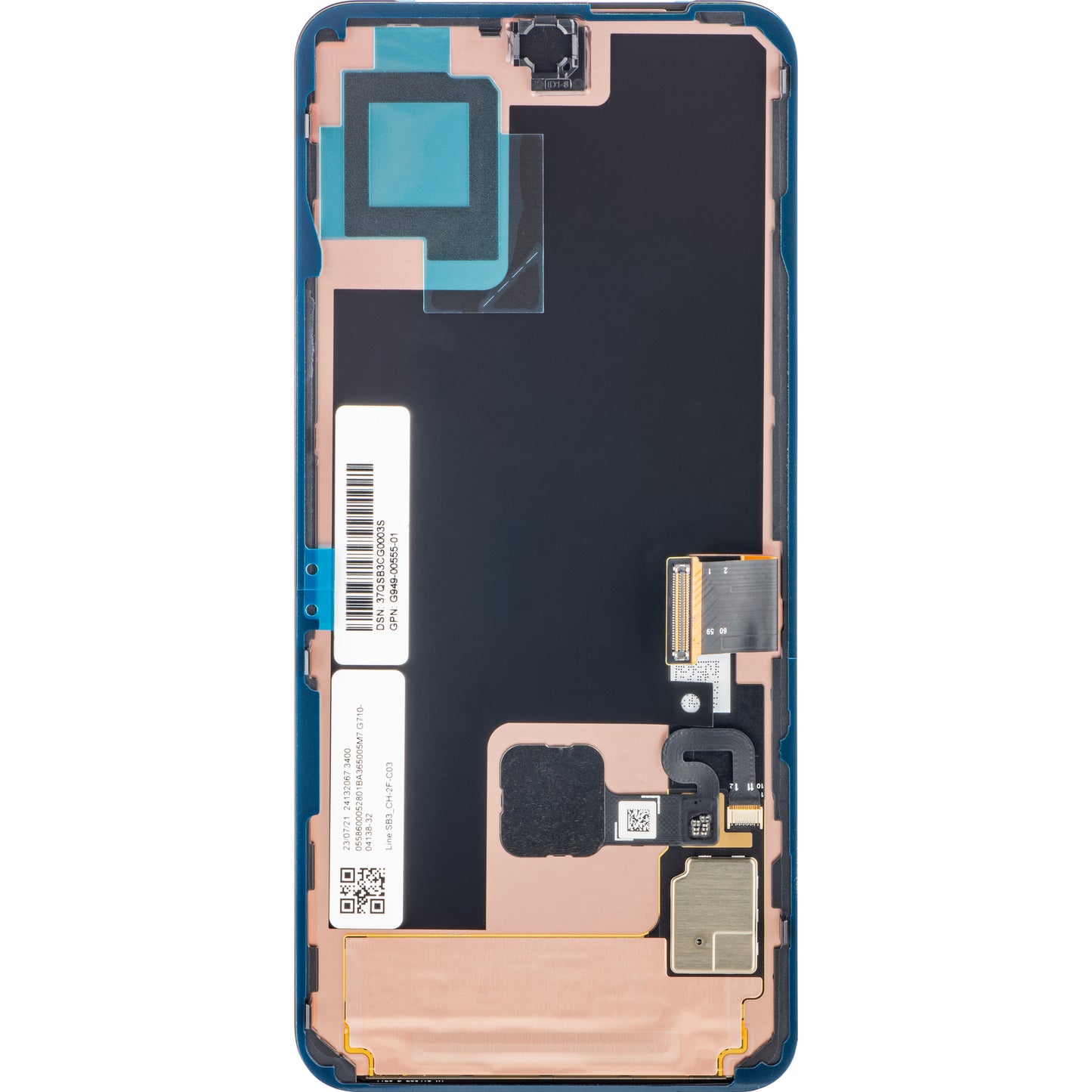 Ecrã tátil Google Pixel 8, com moldura, preto (obsidiana), Service Pack G949-00555-01