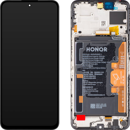 Ecrã tátil Ecrã tátil Honor 90 Smart / X7b 4G, com moldura e bateria, preto (Midnight Black), Service Pack 0235AHDQ 