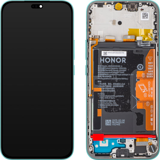 Display com Touchscreen Honor 400 Lite, com Moldura e Bateria, Verde (Marrs Green), Service Pack 0235ANTB