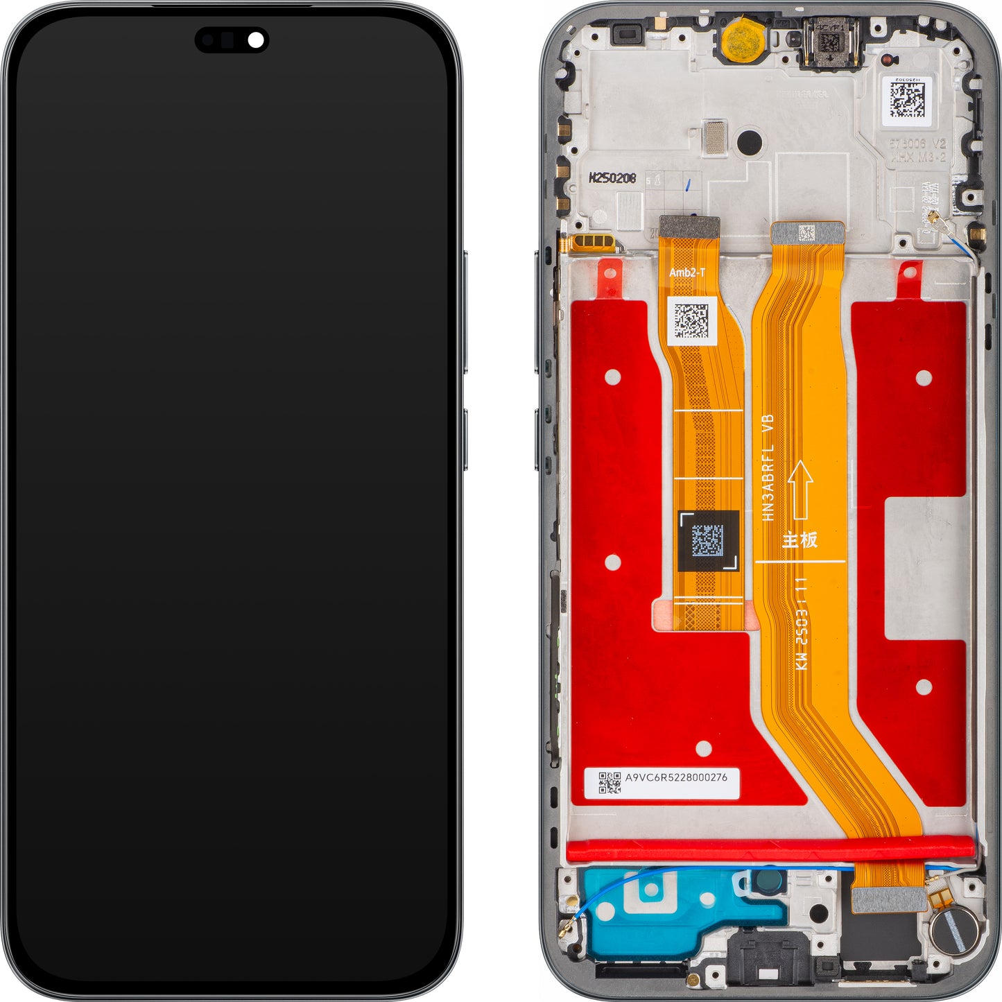 Display com Touchscreen Honor 400 Lite, com Moldura, Preto (Velvet Black), Service Pack 0235ANTF