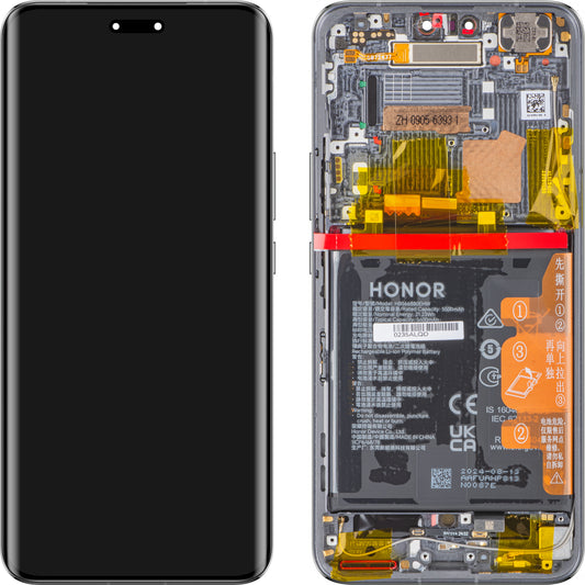 Ecrã tátil Ecrã tátil Honor Magic6 Pro, com moldura e bateria, preto, Service Pack 0235ALQD 