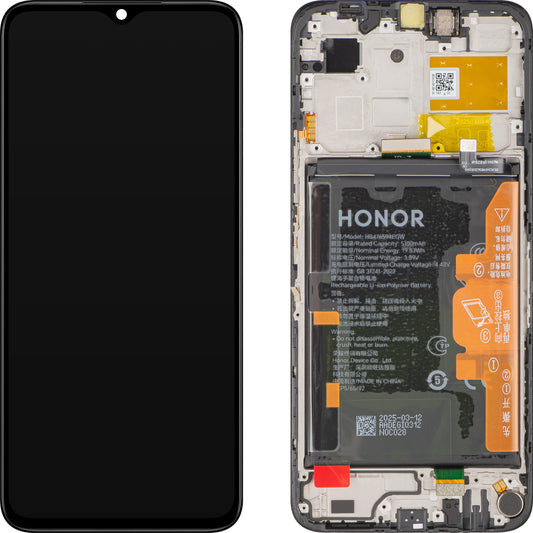 Display com Touchscreen Honor X6b Plus / X6b, com Moldura e Bateria, Preto, Service Pack 0235AKES