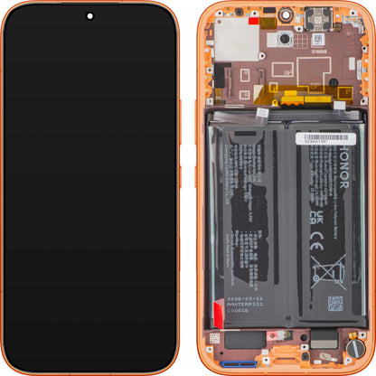 Ecrã com Touchscreen Honor 600, com Moldura e Bateria, Laranja, Service Pack 0235ATSP