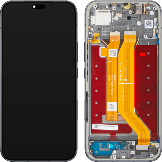 Ecrã com Touchscreen Honor 600e / 600 Lite, com Moldura, Preto (Velvet Black), Service Pack 0235ASUL