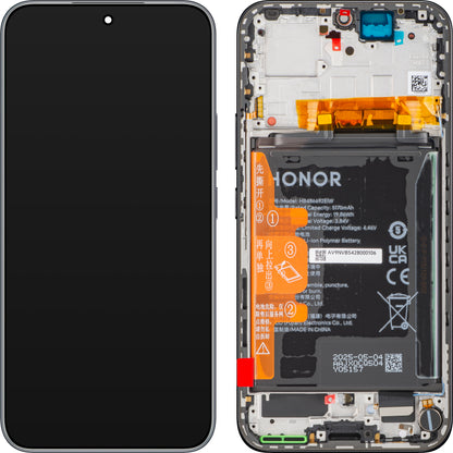 Ecrã com Ecrã Tátil Honor 400, com Moldura e Bateria, Preto (Midnight Black), Pacote de Serviço 0235APNM