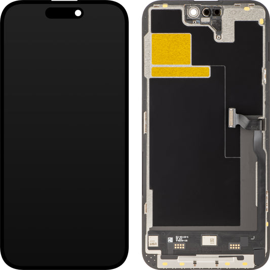 Ecrã tátil JK para Apple iPhone 14 Pro Max, com moldura, versão LCD móvel In-Cell IC, preto