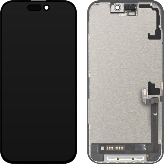 Ecrã com ecrã tátil JK para Apple iPhone 17, com moldura, Versão LCD In-Cell IC Movable, Preto