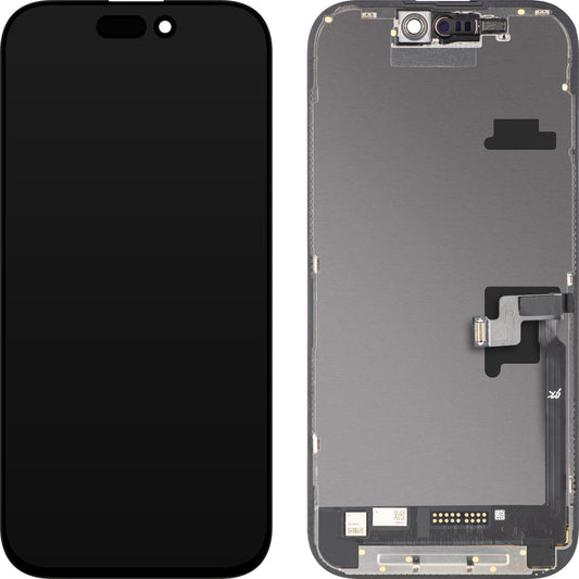 Ecrã com Touchscreen JK para Apple iPhone 16 Pro, com Moldura, Versão LCD In-Cell IC Movable, Preto