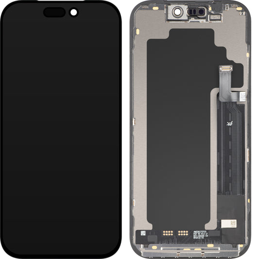 Ecrã com ecrã tátil JK para Apple iPhone 17 Pro, com moldura, Versão LCD In-Cell IC Movable, Preto
