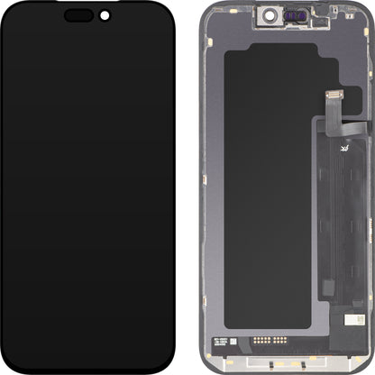 Ecrã com ecrã tátil JK para Apple iPhone 17 Pro Max, com moldura, Versão LCD In-Cell IC Movable, Preto