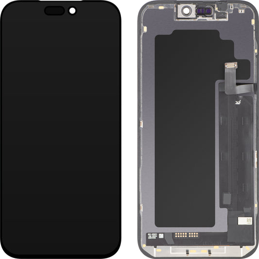 Ecrã com ecrã tátil JK para Apple iPhone 17 Pro Max, com moldura, Versão LCD In-Cell IC Movable, Preto