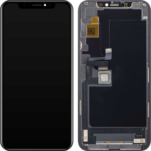 Ecrã tátil JK para Apple iPhone 11 Pro, com moldura, versão LCD In-Cell, preto