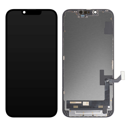 Ecrã tátil JK para Apple iPhone 14, com moldura, versão LCD In-Cell, preto 