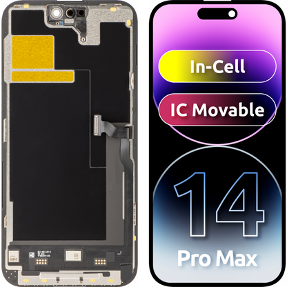 Ecrã tátil JK para Apple iPhone 14 Pro Max, com moldura, versão LCD móvel In-Cell IC, preto