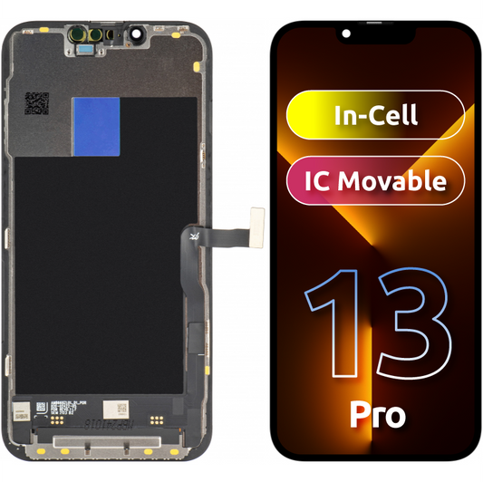 Ecrã tátil JK para Apple iPhone 13 Pro, com moldura, LCD In-Cell IC móvel, preto