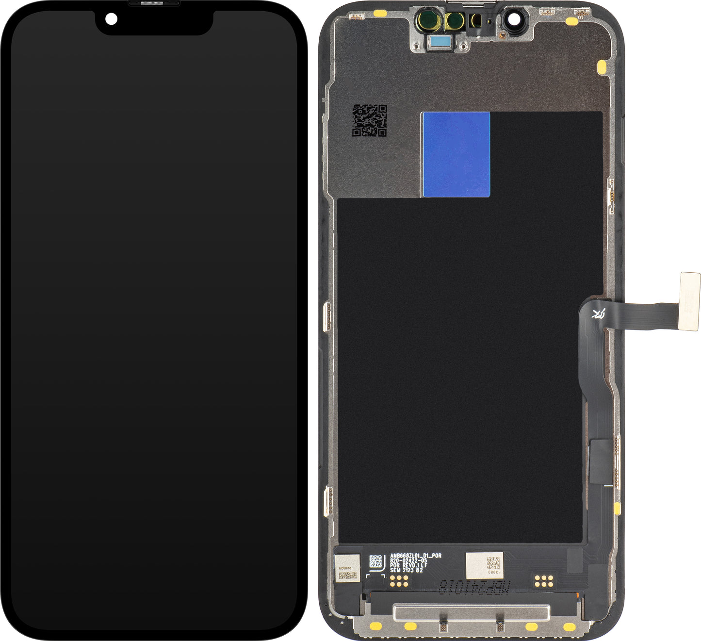 Ecrã tátil JK para Apple iPhone 13 Pro, com moldura, LCD In-Cell IC móvel, preto