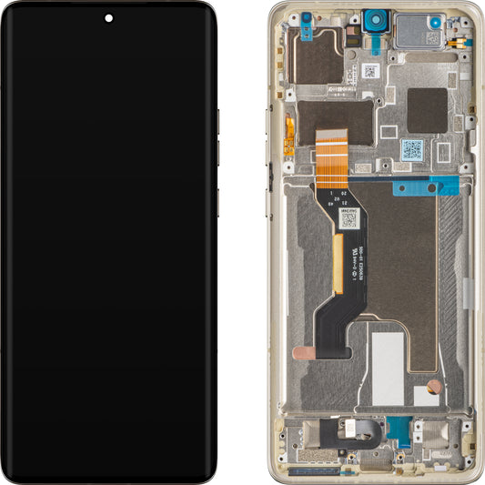 Ecrã tátil Motorola Edge 50 Ultra, com moldura, Bege (Nordic Wood), Service Pack 5D68C24484
