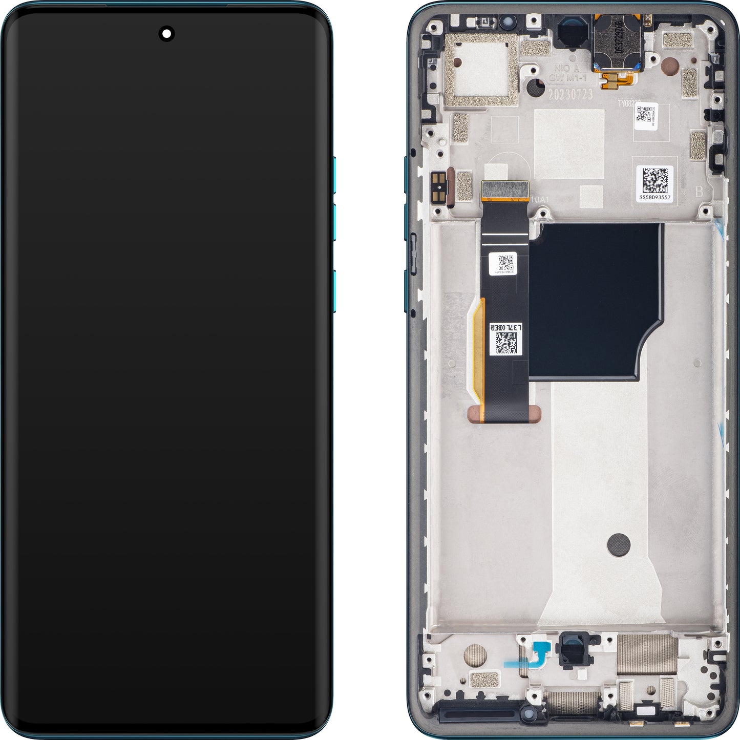 Ecrã com ecrã tátil Motorola Edge 40 Neo, com moldura, Versão L3, Azul (Caneel Bay), Swap 5D68C23160