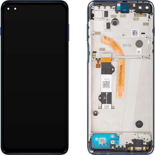 Motorola Moto G 5G Plus Ecrã tátil, com moldura, azul Azury, Service Pack 5D68C17494