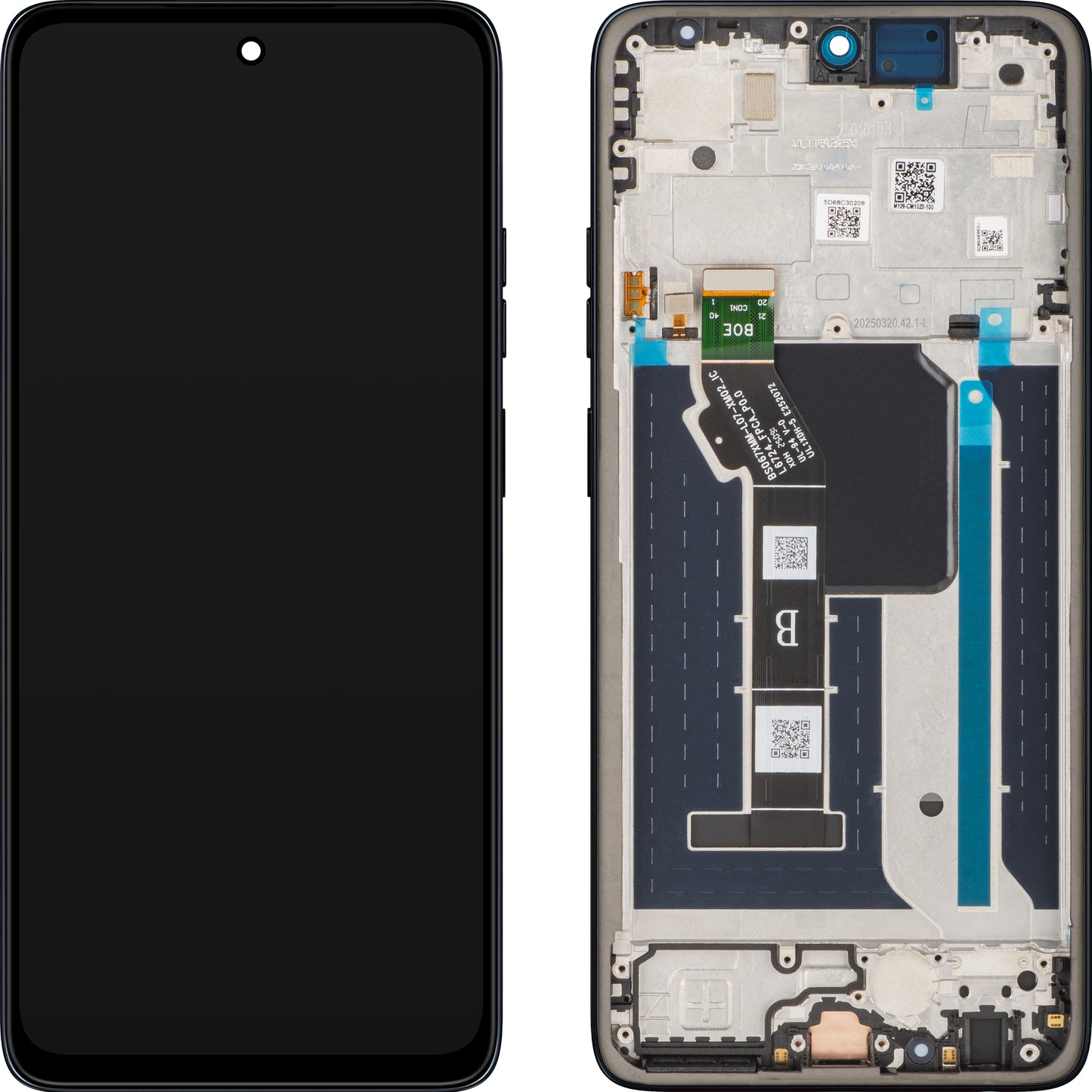 Display com Touchscreen Motorola Moto G56, com Moldura, Azul Marinho (Black Oyster), Service Pack 5D68C30208