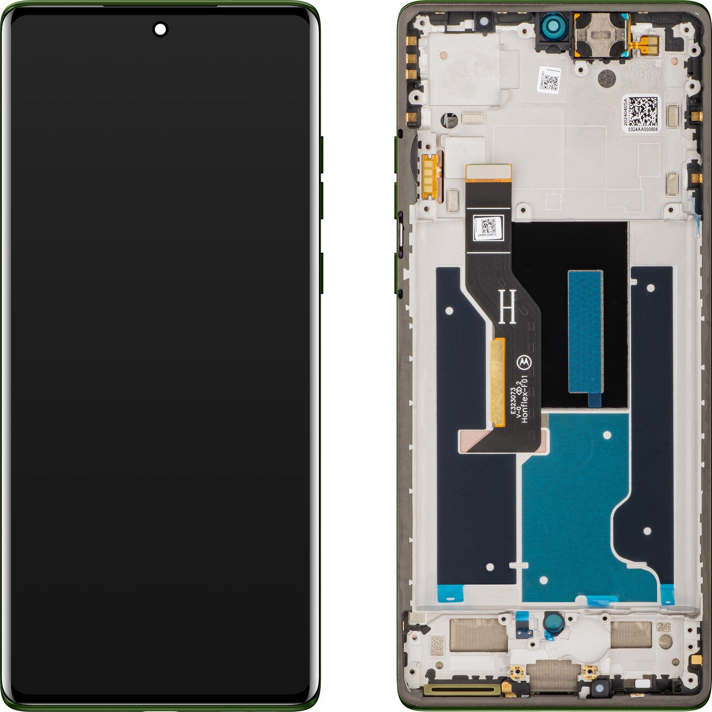 Display com Touchscreen Motorola Edge 50 Fusion, com Moldura, Verde (Forest Green), Service Pack 5D68C25167
