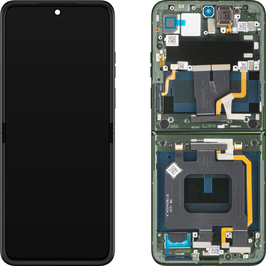 Ecrã com Touchscreen Motorola Razr 70 Plus, com Moldura, Sub Inner, Verde (Pantone Mountain View) Service Pack 5D68C32313