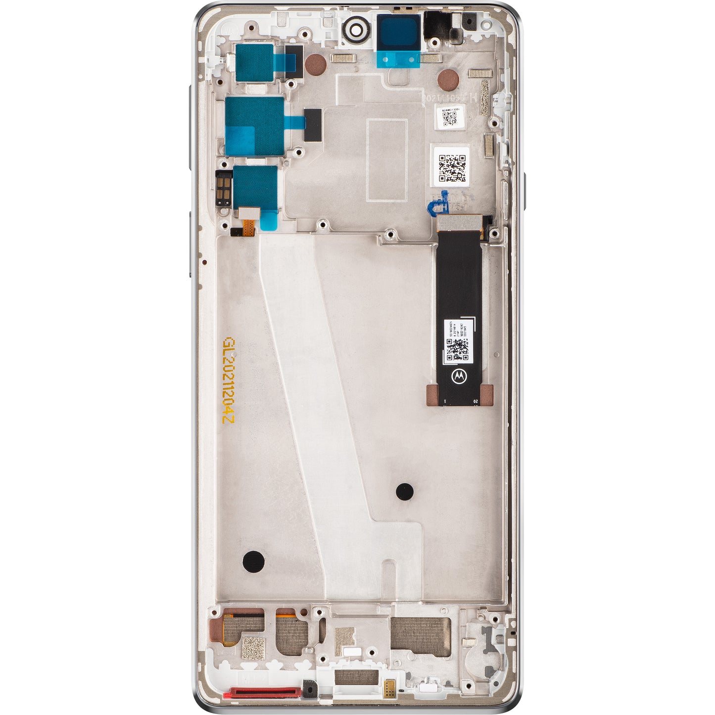 Ecrã tátil Motorola Edge 20, com moldura, branco fosco, Service Pack 5D68C19194 