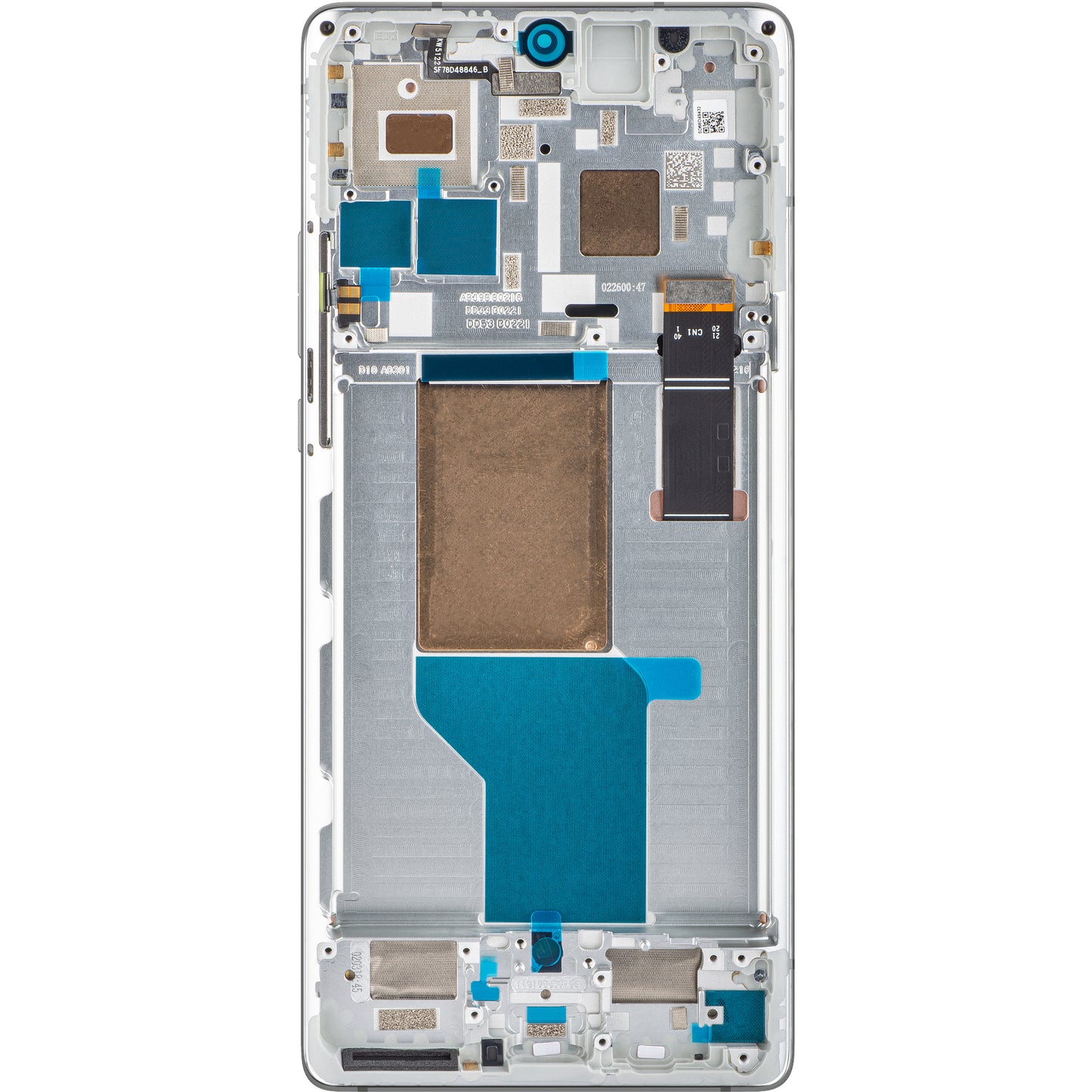 Ecrã tátil Motorola Edge 30 Ultra com moldura, branco Starlight, Service Pack 5D68C21453 