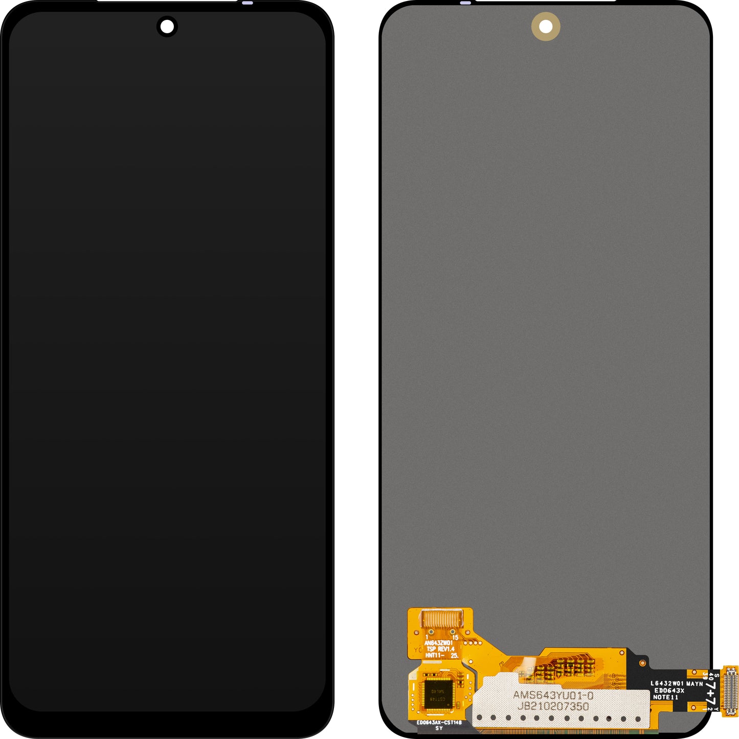 Display com Touchscreen MP compatível com Xiaomi Poco M4 Pro / Redmi Note 11 / Note 11S / Note 12S, Versão OLED