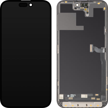 MP Touchscreen Display compatible with Apple iPhone 14 Pro Max, with Frame, Soft OLED IC Movable 120Hz FHD Version, Black